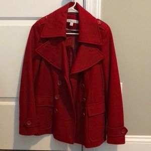 Beautiful Red Peacoat